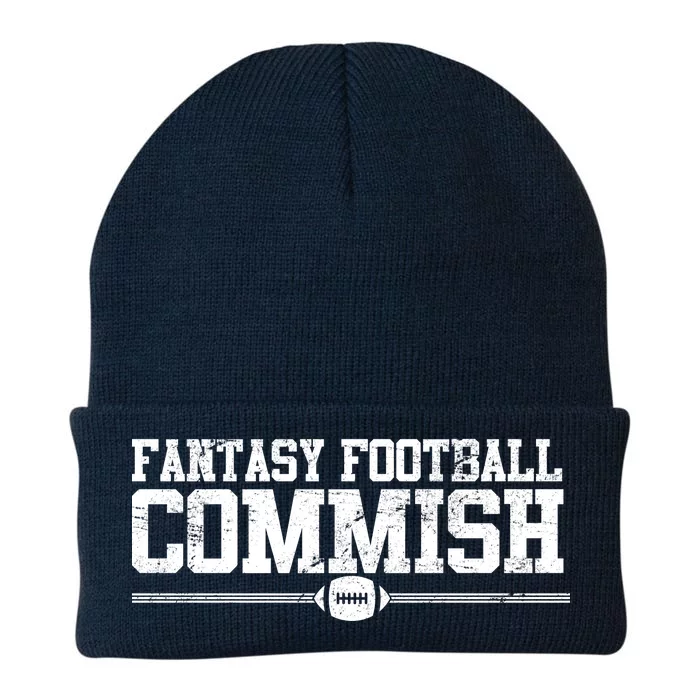 Retro Fantasy Football Commish Funny Sports Knit Cap Winter Beanie