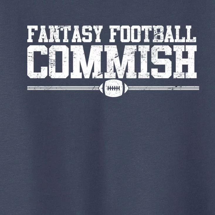 Retro Fantasy Football Commish Funny Sports Toddler T-Shirt