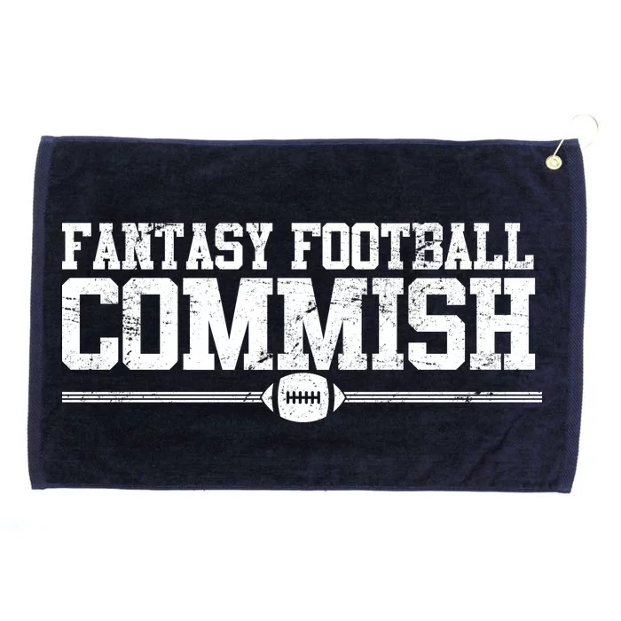 Retro Fantasy Football Commish Funny Sports Grommeted Golf Towel