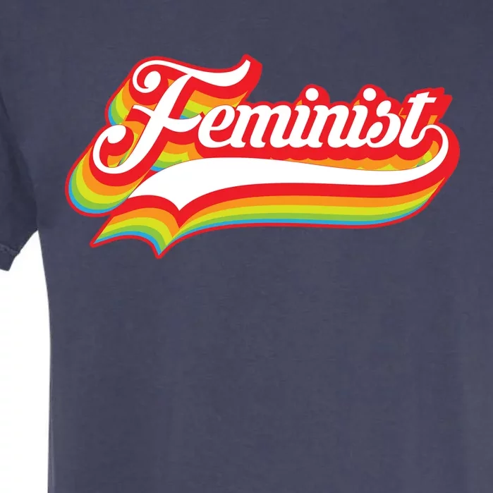 Retro Feminist Logo Garment-Dyed Heavyweight T-Shirt