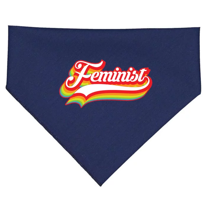 Retro Feminist Logo USA-Made Doggie Bandana