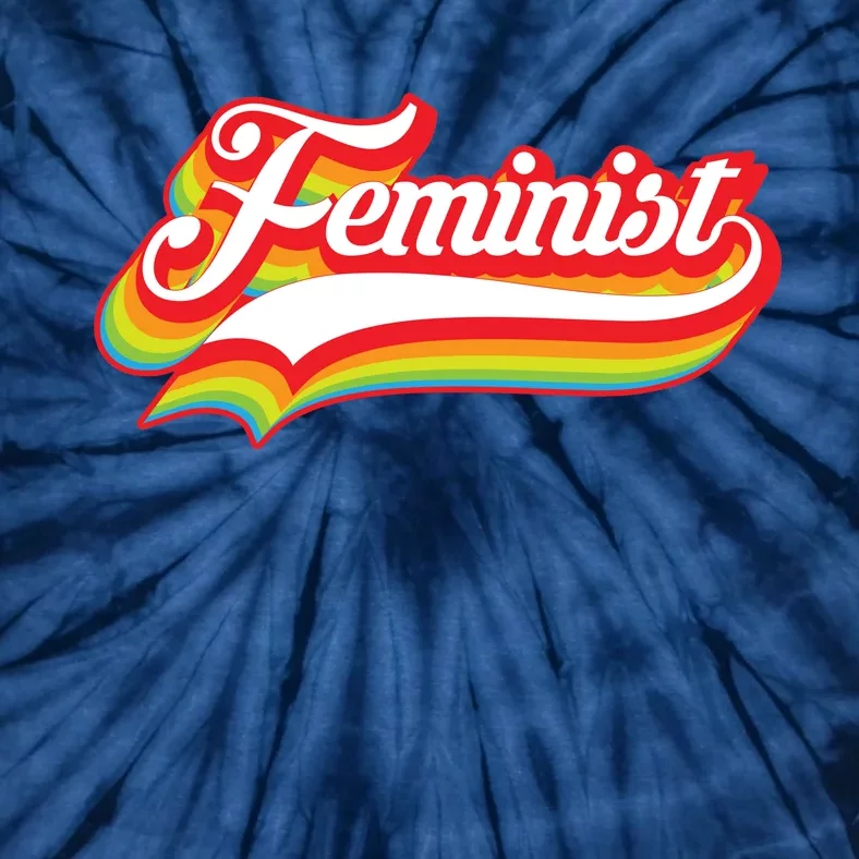 Retro Feminist Logo Tie-Dye T-Shirt