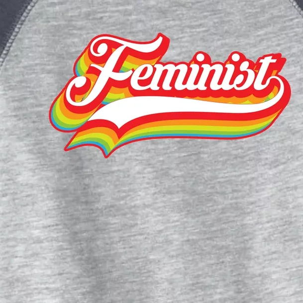 Retro Feminist Logo Toddler Fine Jersey T-Shirt