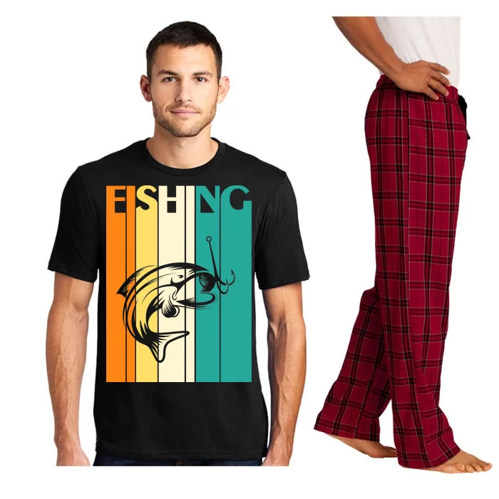 Retro Fishing Fish Hook Pajama Set