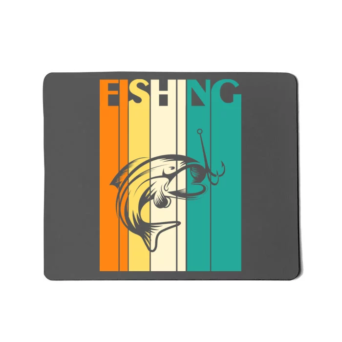 Retro Fishing Fish Hook Mousepad