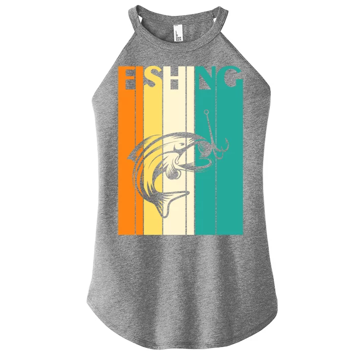 Retro Fishing Fish Hook Women’s Perfect Tri Rocker Tank