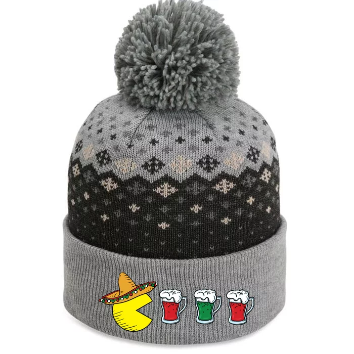 Retro Funny Cinco De Mayo Gamer Mexican Beer The Baniff Cuffed Pom Beanie