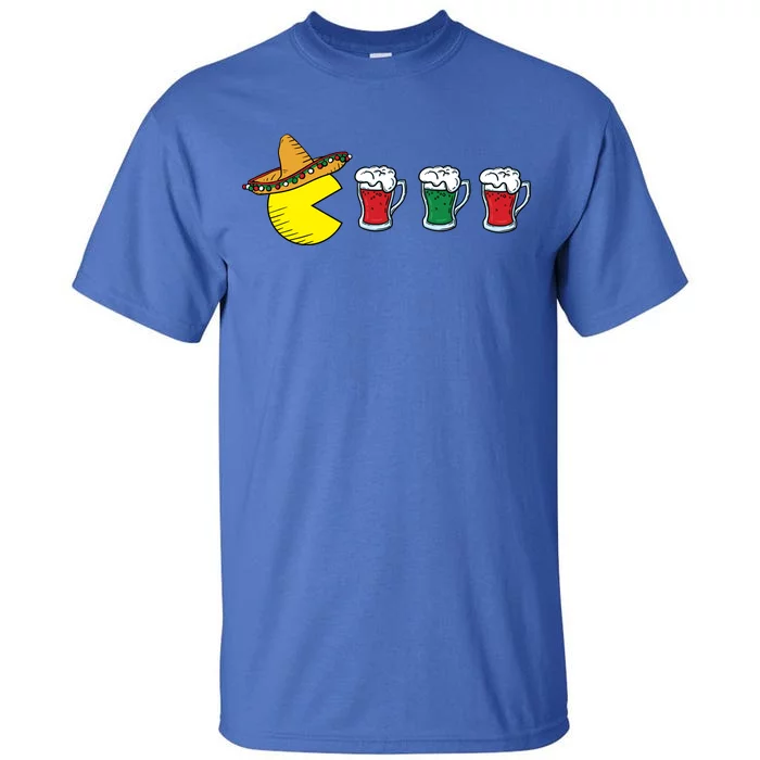 Retro Funny Cinco De Mayo Gamer Mexican Beer Tall T-Shirt