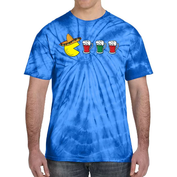 Retro Funny Cinco De Mayo Gamer Mexican Beer Tie-Dye T-Shirt