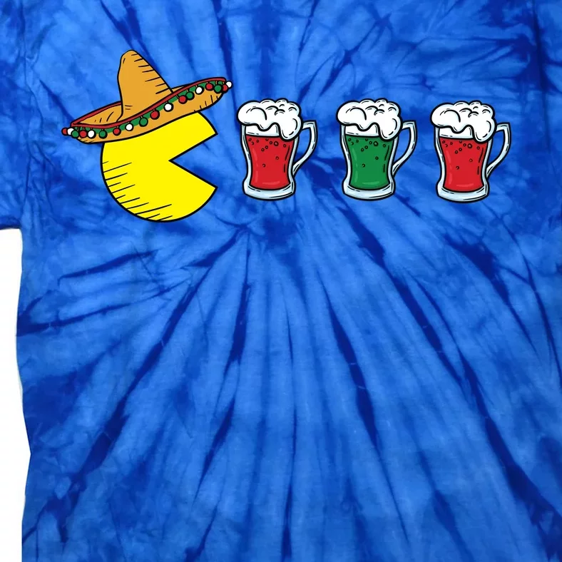 Retro Funny Cinco De Mayo Gamer Mexican Beer Tie-Dye T-Shirt