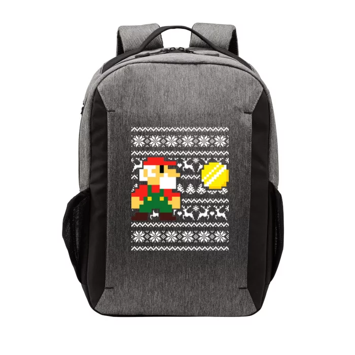 Retro Gamer Gaming Ugly Christmas Vector Backpack