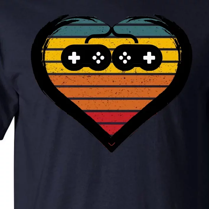 Retro Gamer Heart Tall T-Shirt