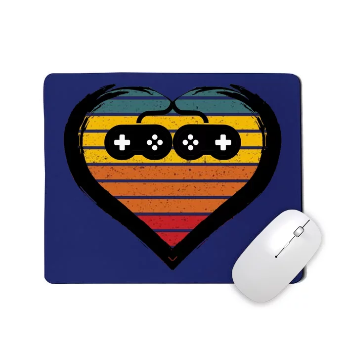 Retro Gamer Heart Mousepad