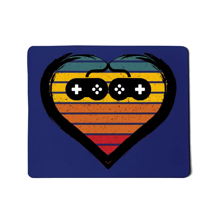 Retro Gamer Heart Mousepad