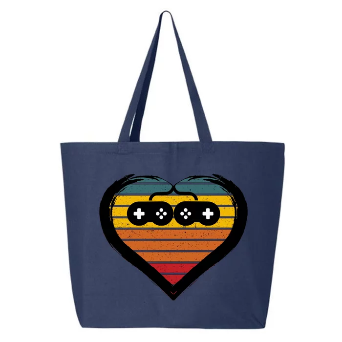 Retro Gamer Heart 25L Jumbo Tote