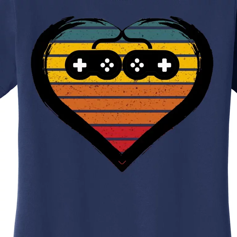 Retro Gamer Heart Women's T-Shirt