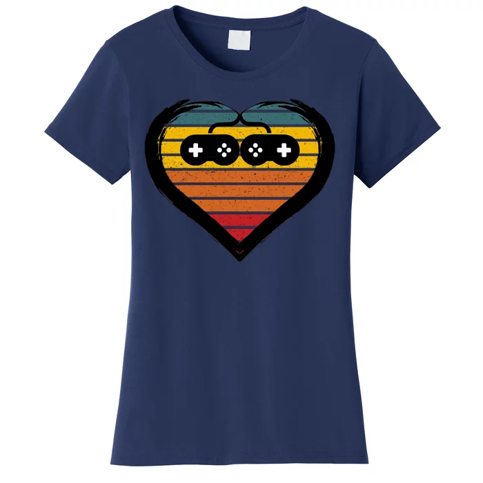 Retro Gamer Heart Women's T-Shirt