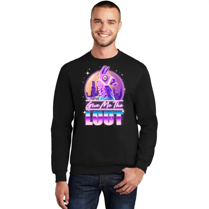 Retro Give Me the Loot Llama Loot Sweatshirt