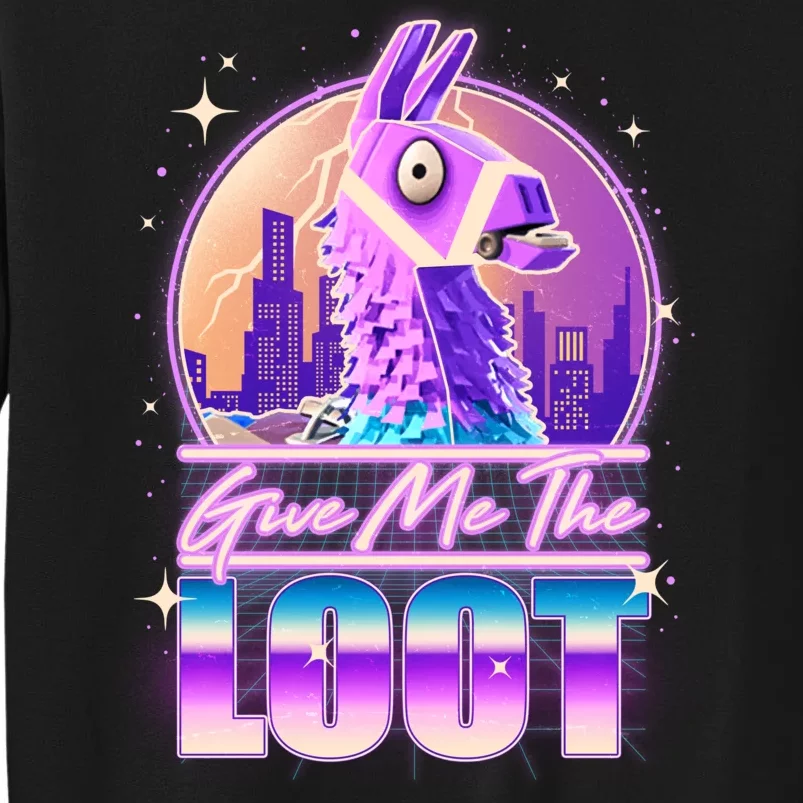 Retro Give Me the Loot Llama Loot Sweatshirt