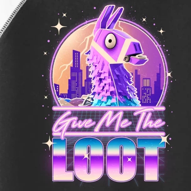 Retro Give Me the Loot Llama Loot Toddler Fine Jersey T-Shirt