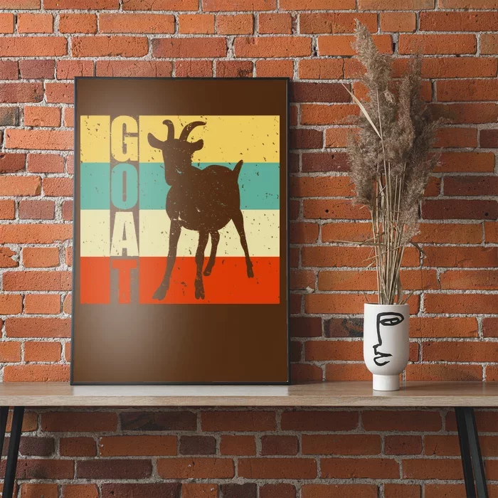 Retro Goat Poster