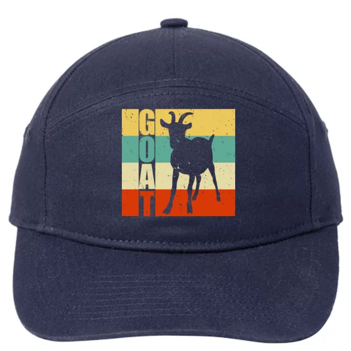 Retro Goat 7-Panel Snapback Hat