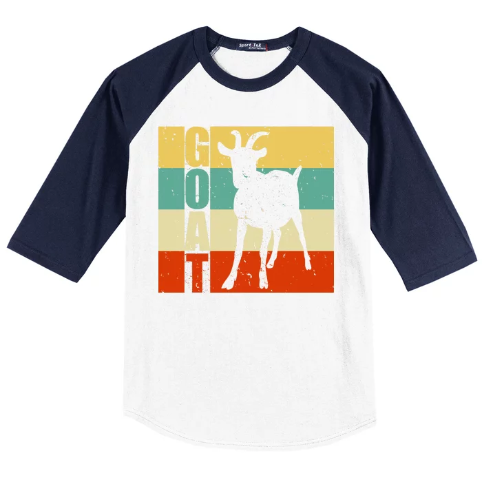 Retro Goat Baseball Sleeve Shirt