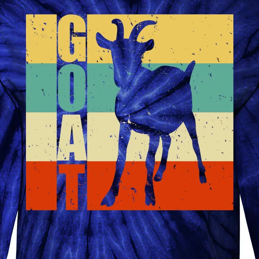 Retro Goat Tie-Dye Long Sleeve Shirt