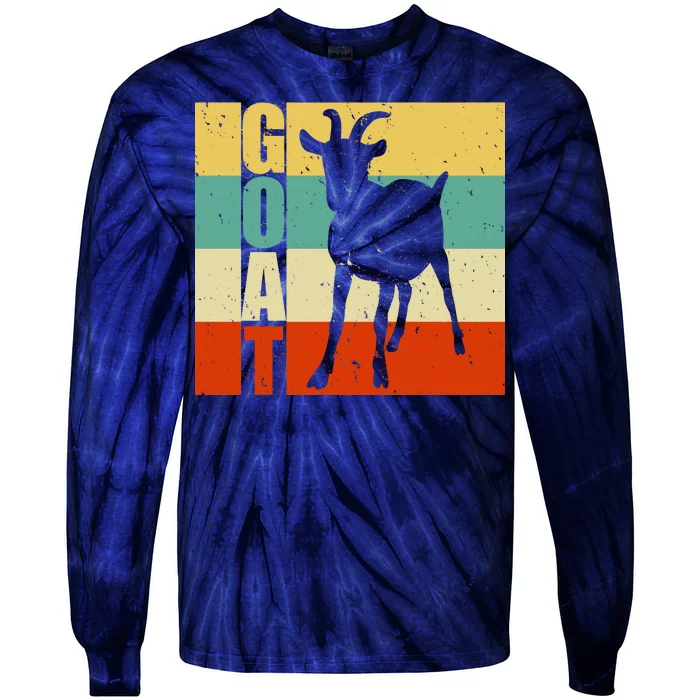 Retro Goat Tie-Dye Long Sleeve Shirt