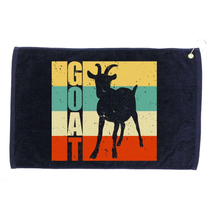 Retro Goat Grommeted Golf Towel