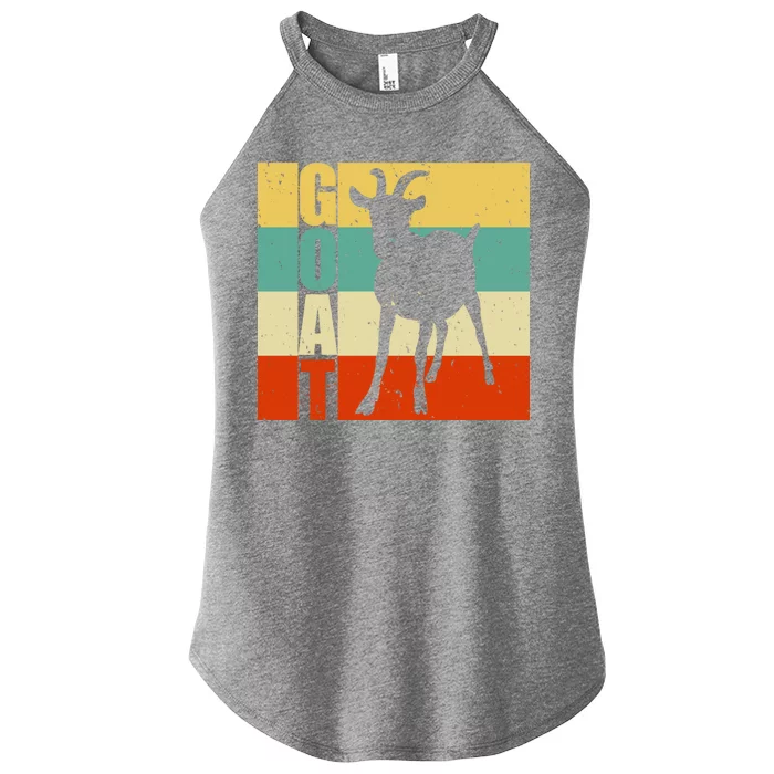 Retro Goat Women’s Perfect Tri Rocker Tank