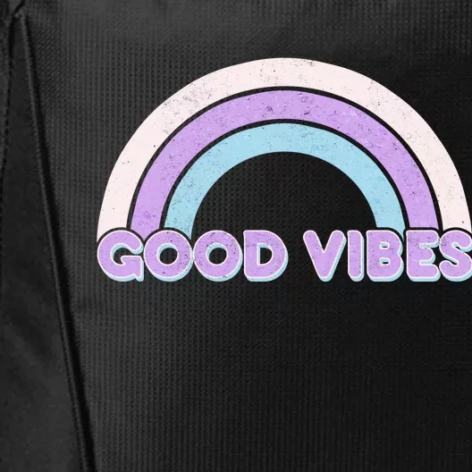 Retro Good Vibes Rainbow City Backpack