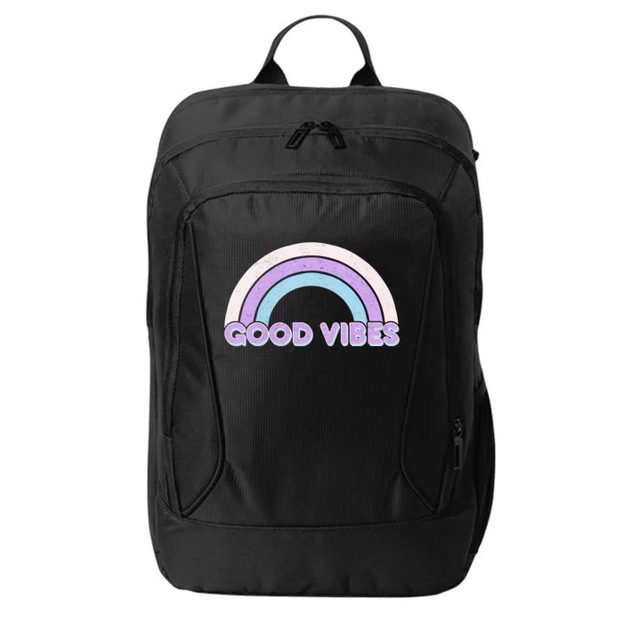 Retro Good Vibes Rainbow City Backpack