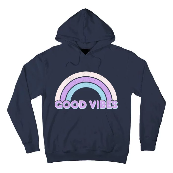 Retro Good Vibes Rainbow Tall Hoodie