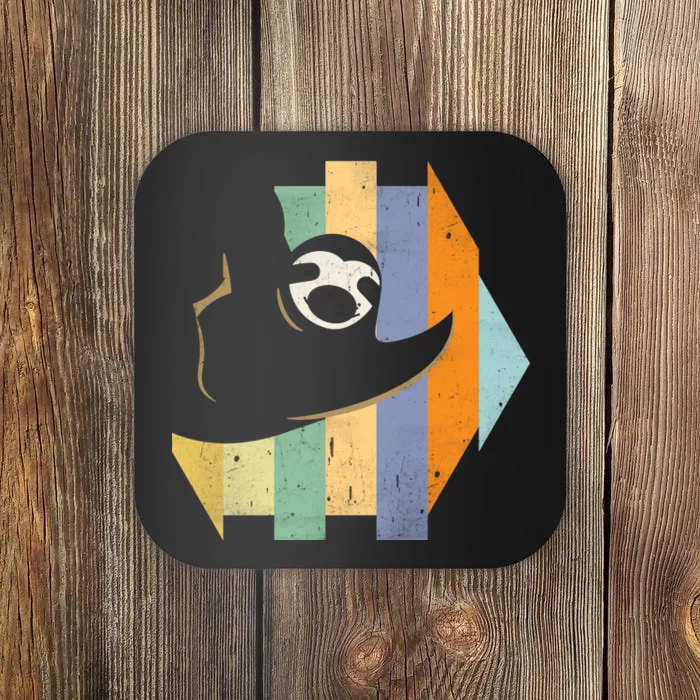 Retro Hanging Sloth Coaster