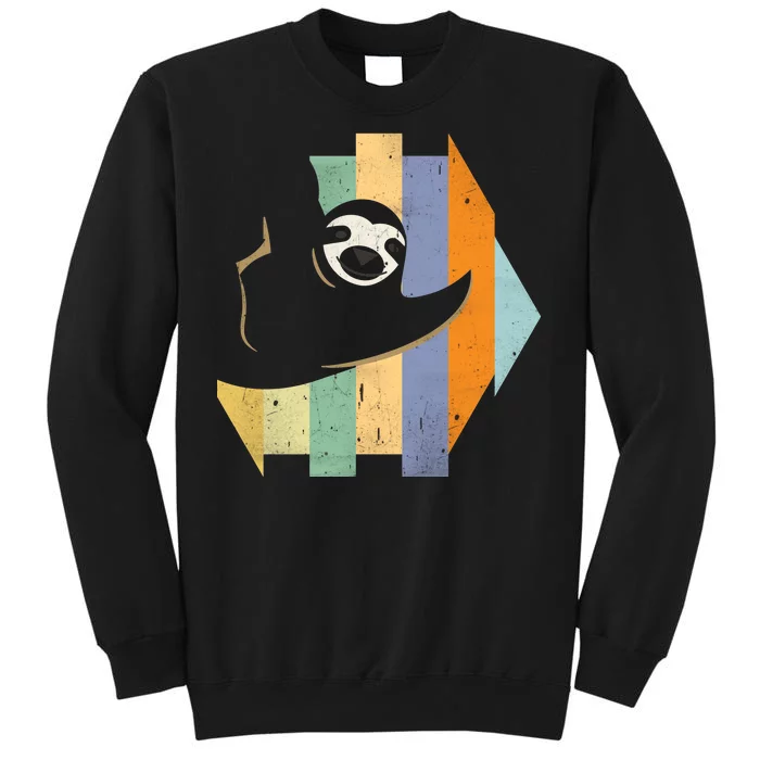 Retro Hanging Sloth Tall Sweatshirt