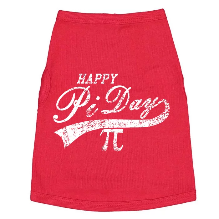 Retro Happy Pi Day 3.14 March 14th Math Geek Doggie Tank