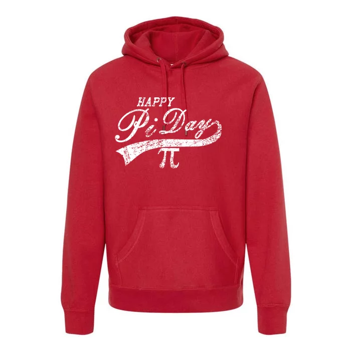 Retro Happy Pi Day 3.14 March 14th Math Geek Premium Hoodie