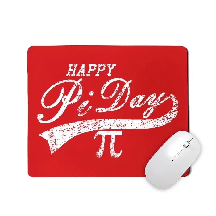 Retro Happy Pi Day 3.14 March 14th Math Geek Mousepad