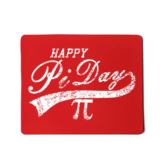 Retro Happy Pi Day 3.14 March 14th Math Geek Mousepad