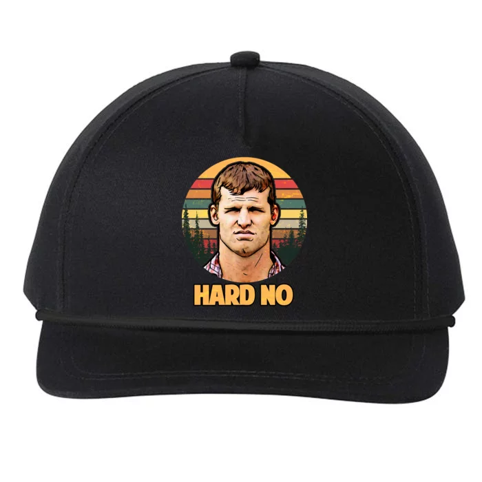 Retro Hard No Snapback Five-Panel Rope Hat