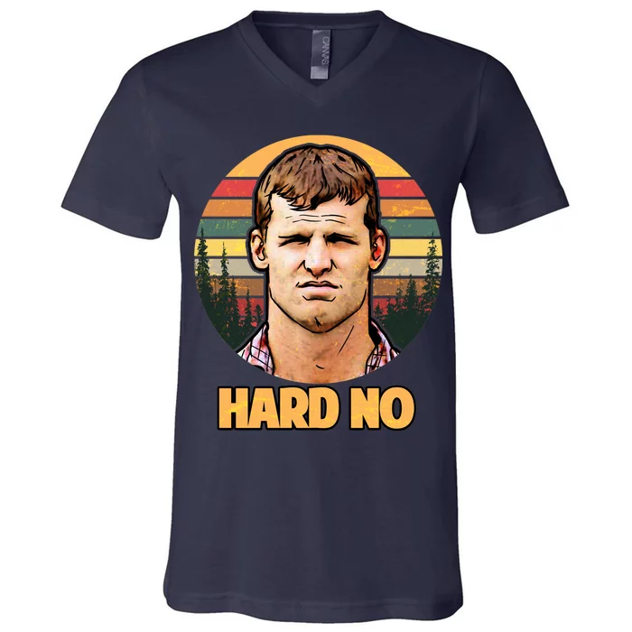 Retro Hard No V-Neck T-Shirt