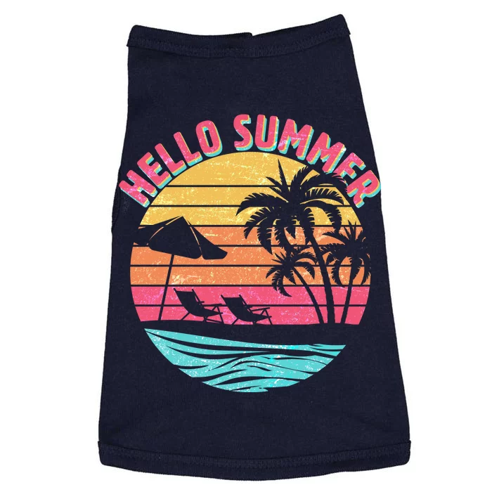 Retro Hello Summer Doggie Tank