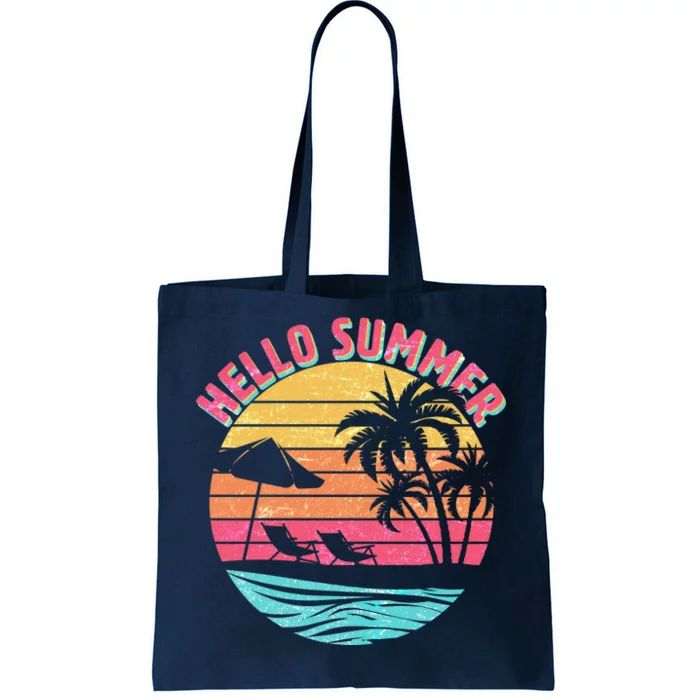 Retro Hello Summer Tote Bag