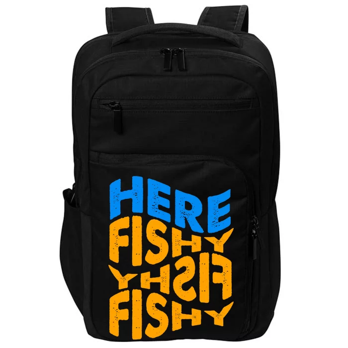 Retro Here Fishy Fishy Fishy Impact Tech Backpack