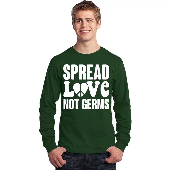 Retro Hippie Spread Love Not Germs Tall Long Sleeve T-Shirt