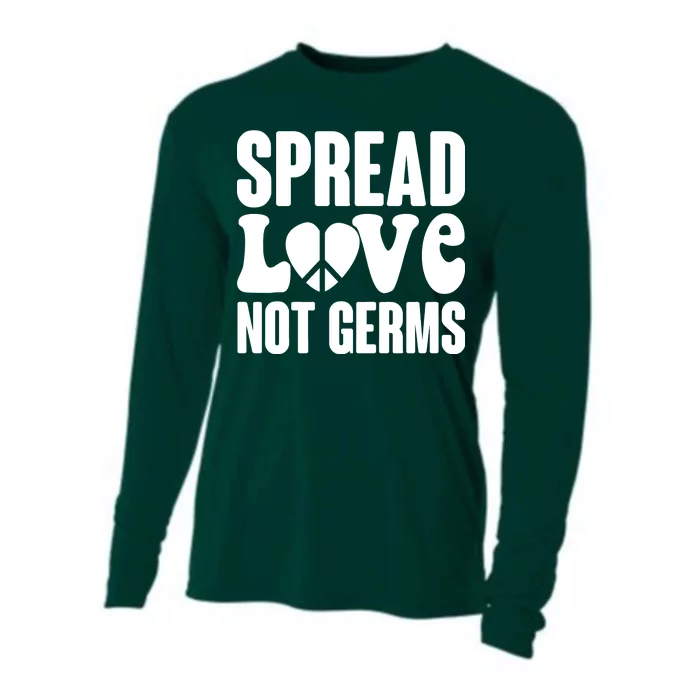 Retro Hippie Spread Love Not Germs Cooling Performance Long Sleeve Crew