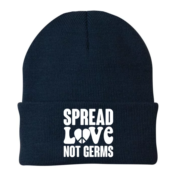 Retro Hippie Spread Love Not Germs Knit Cap Winter Beanie