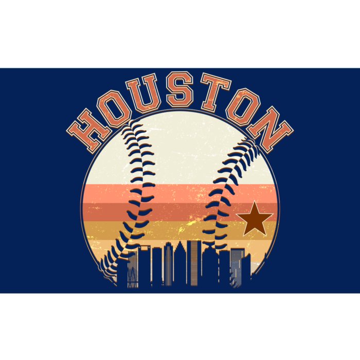 Retro Houston Baseball Fan Bumper Sticker