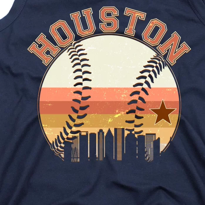 Retro Houston Baseball Fan Tank Top